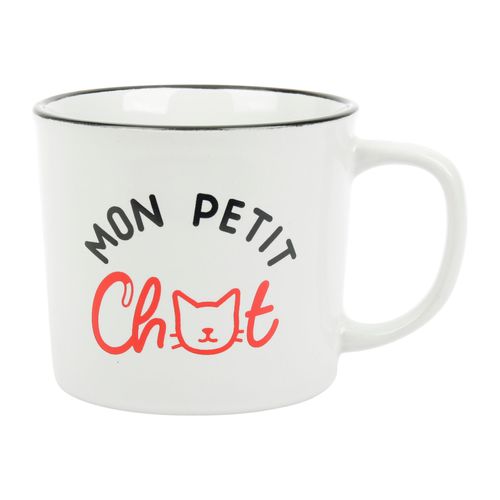 Mug 38 cl MON PETIT CHAT Blanc
