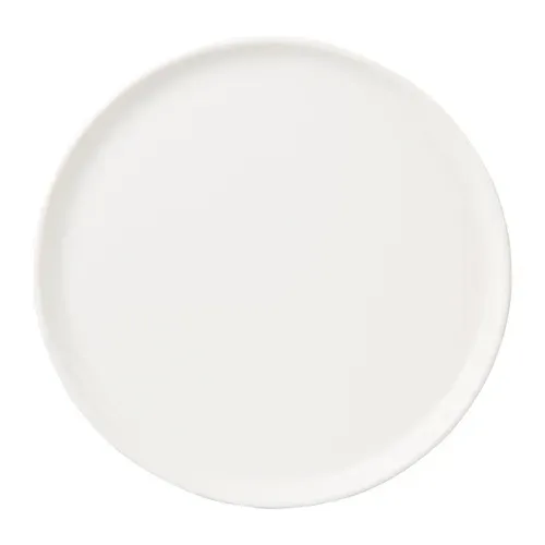 Assiette plate Ø 28 cm SEATTLE Blanc vue de face