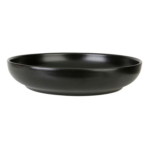 Assiette creuse Ø 22 cm SEATTLE Noir vue de face