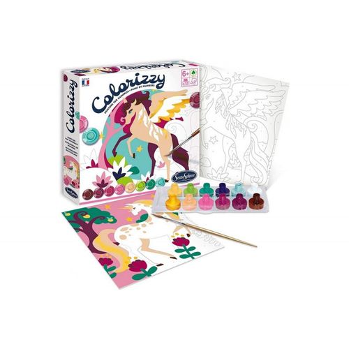 SentoSphère Colorizzy – Peinture Par Numéros Dauphins, Kit Créatif éco-conçu Fabriqué En France, Dès 6 Ans