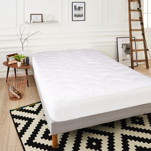 Surmatelas Luxe 160x200 Cm - Moelleux Et Confortable - Enveloppe 100% Coton - Lavable