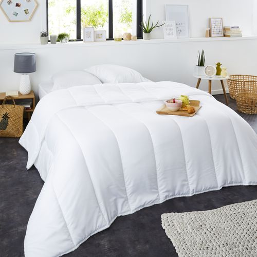Couette été 220g/m² - 140x200 Cm - Fine Et Légère - Confort - Lavable - Enveloppe 100% Microfibre