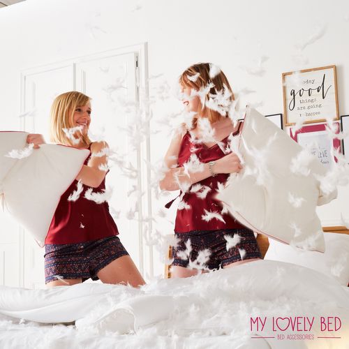 Oreiller 60x60 Cm Naturel - Garnissage Plume Et Duvet - Enveloppe 100% Coton - Gonflant Et Moelleux