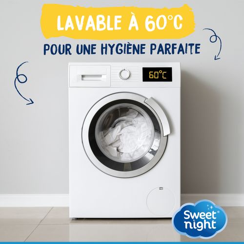 Protège Matelas 180x200 Cm - Molleton 100% Coton - Alèse Imperméable Et Anti Acariens - Silencieux