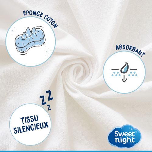 Protège Matelas 140x190 Cm - Bouclette En Coton - Alèse Imperméable Et Absorbante -silencieux