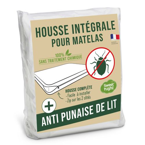 Housse Intégrale Matelas 90x190x30cm - Protège Matelas Anti-punaise De Lit Et Anti-acariens