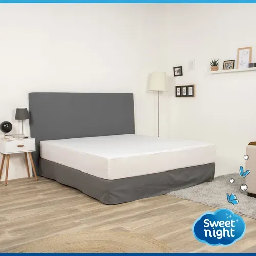 Protège Matelas 140x190 - Molleton 100% Coton - Senteur Linge Propre Aux Perles De Fleurs