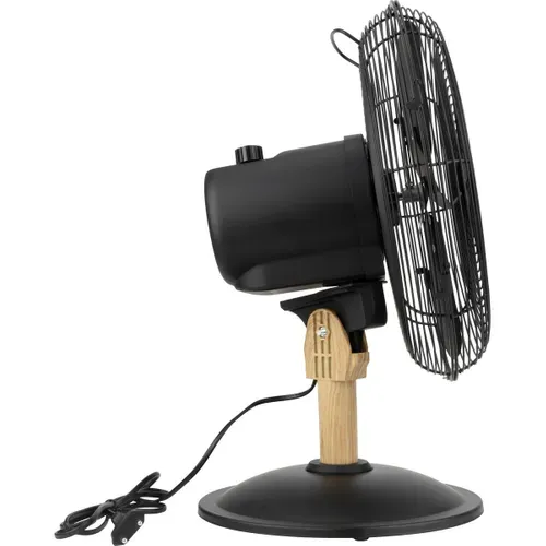 Ventilateur De Table Noir Woody D.30cm - Voltman