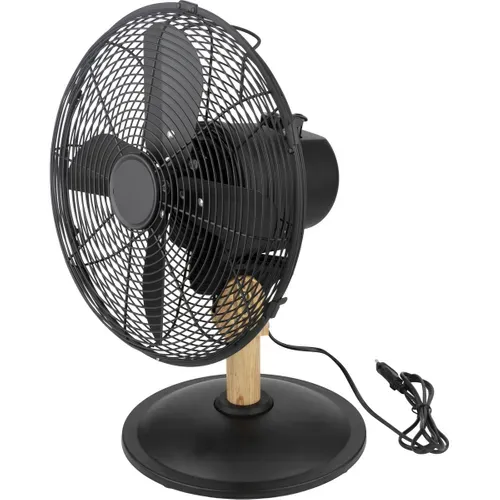 Ventilateur De Table Noir Woody D.30cm - Voltman