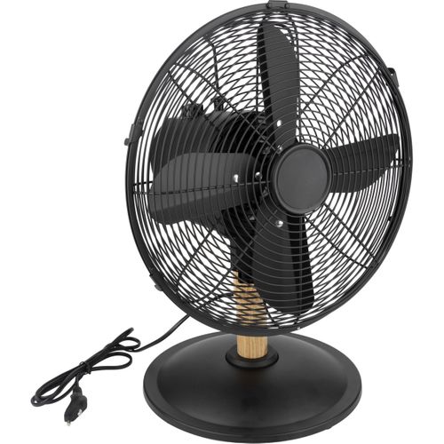 Ventilateur De Table Noir Woody D.30cm - Voltman