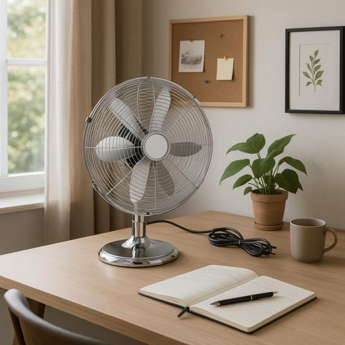 Ventilateur De Table Boreas D.30cm - Argent - Voltman