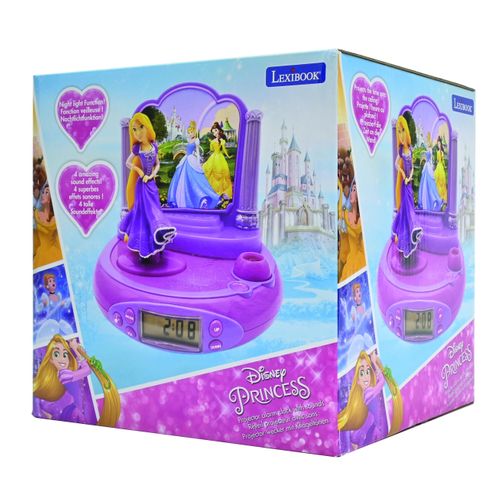 Réveil Projecteur Disney Princesse Raiponce En 3d