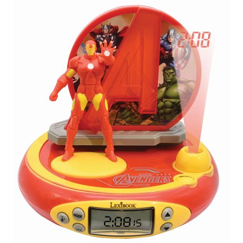 Réveil Projecteur Avengers Avec Iron Man En 3d