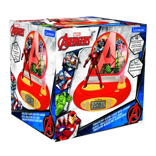 Réveil Projecteur Avengers Avec Iron Man En 3d