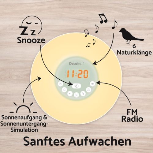 Radio Réveil Simulateur D’aube Decotech