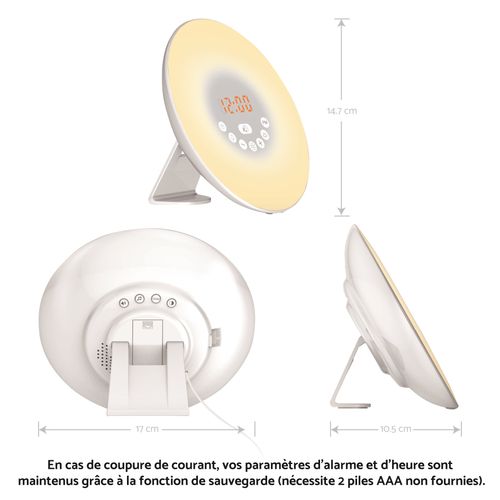 Radio Réveil Simulateur D’aube Decotech