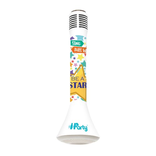 Micro Karaoké Sans Fil Avec Enceinte Bluetooth Iparty