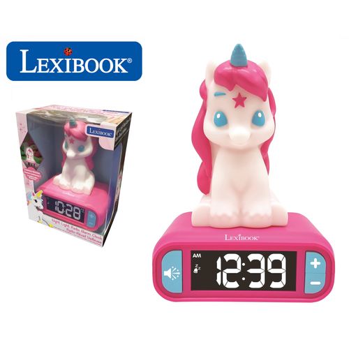 Réveil Avec Veilleuse Licorne En 3d