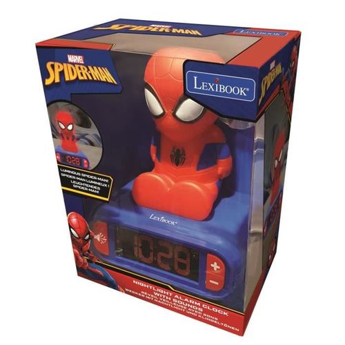 Spider-man Réveil Veilleuse Chambre Enfant - Sons Et Lumieres