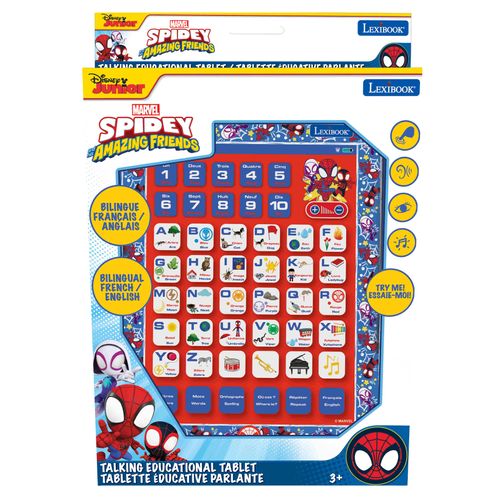 Tablette éducative Bilingue Spidey En Français Et En Anglais