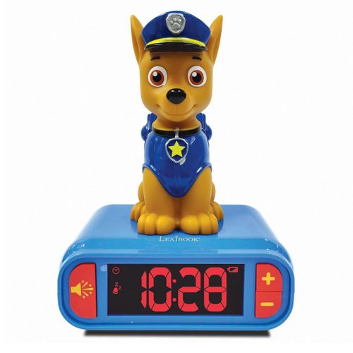 Réveil Avec Veilleuse La Pat Patrouille Chase En 3d