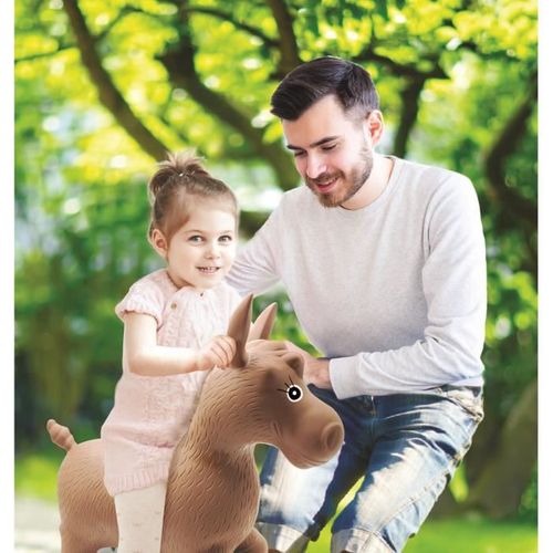 Porteur Poney Sauteur Gonflable Peluche Lexibook