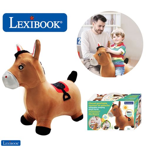 Porteur Poney Sauteur Gonflable Peluche Lexibook