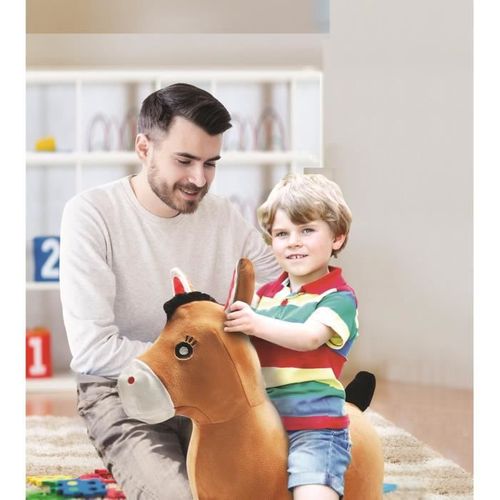 Porteur Poney Sauteur Gonflable Peluche Lexibook