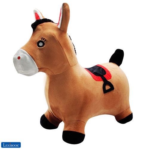 Porteur Poney Sauteur Gonflable Peluche Lexibook