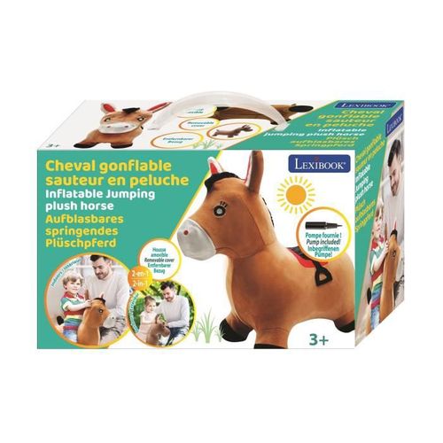 Porteur Poney Sauteur Gonflable Peluche Lexibook