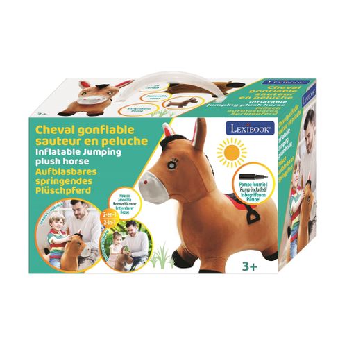 Porteur Poney Sauteur Gonflable Peluche Lexibook