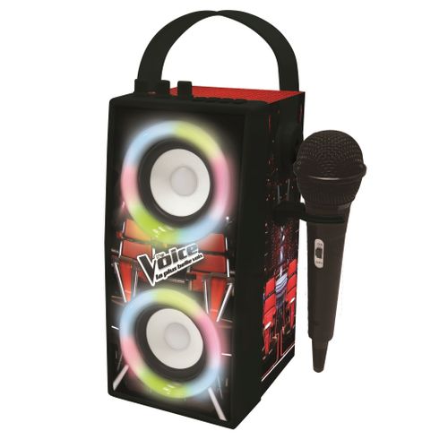 Enceinte Tendance Karaoké Bluetooth® Portable Avec Micro Et Effets Lumineux The Voice