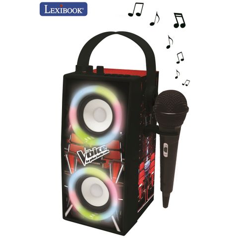 Enceinte Tendance Karaoké Bluetooth® Portable Avec Micro Et Effets Lumineux The Voice