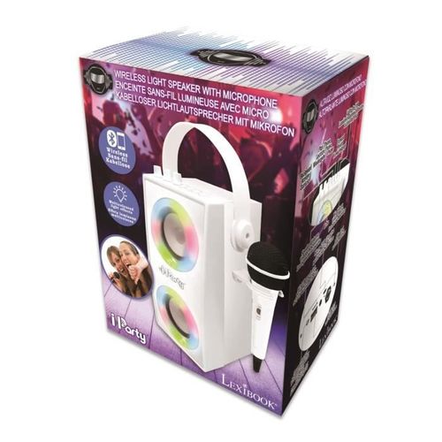 Enceinte Tendance Bluetooth Portable Avec Micro Et Effets Lumineux Iparty