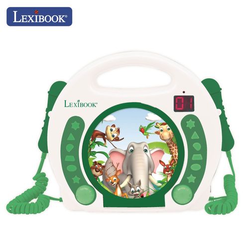 Lecteur Cd Portable Avec 2 Microphones Animaux