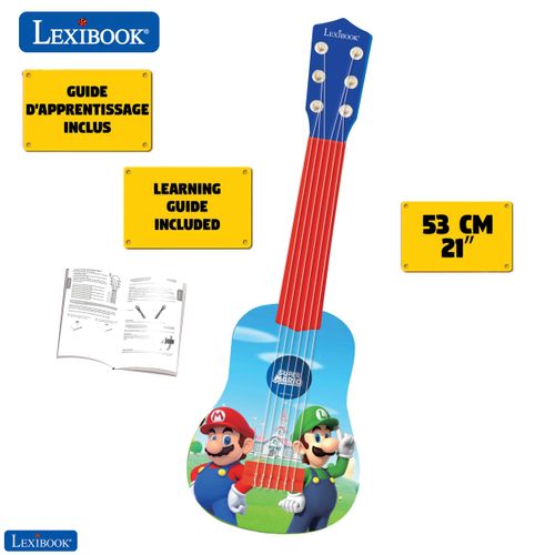 Ma Première Guitare 53 Cm Bleu Et Rouge