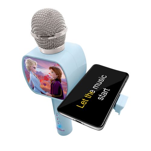 Micro Karaoké Sans Fil Reine Des Neiges Avec Enceinte Bluetooth