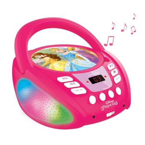Lecteur Cd Bluetooth Disney Princess Avec Effets Lumineux