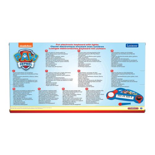 Piano électronique La Pat Patrouille Avec Effets Lumineux Et Microphone