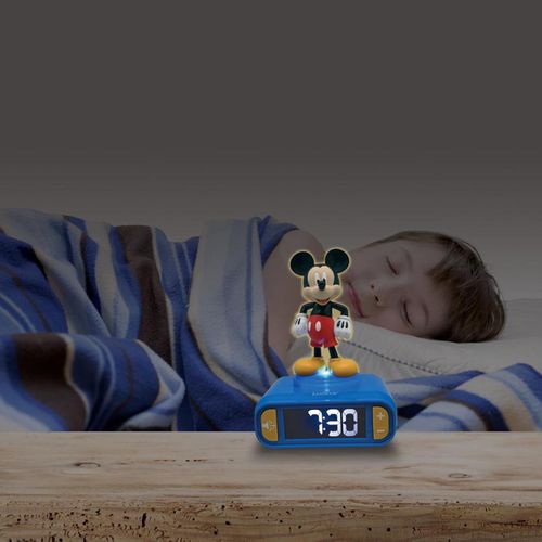Réveil Avec Veilleuse Lumineuse Mickey En 3d