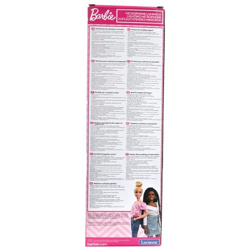 Microphone Barbie Avec Tube Lumineux Et Enceinte