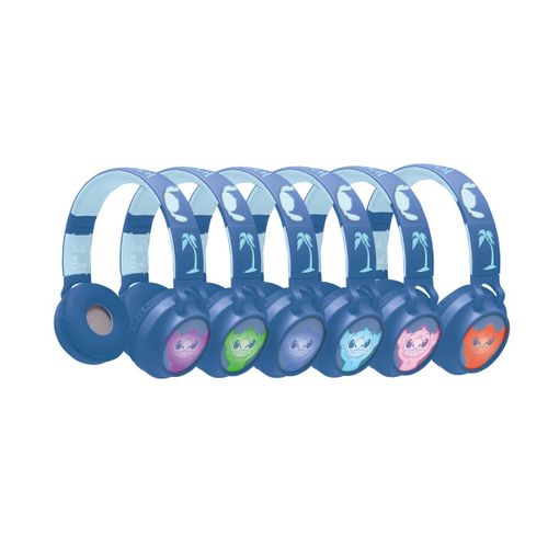 Casque Lumineux Pliable Bluetooth Et Filaire Stitch Avec Limitation Du Volume