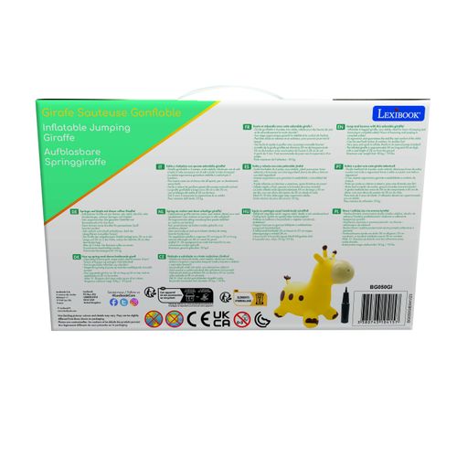 Girafe Sauteuse Gonflable Jaune
