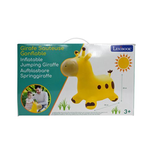 Girafe Sauteuse Gonflable Jaune