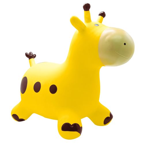 Girafe Sauteuse Gonflable Jaune