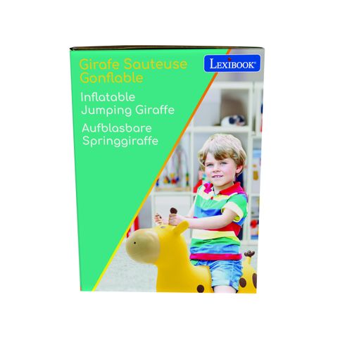 Girafe Sauteuse Gonflable Jaune