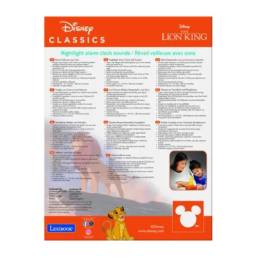 Réveil Avec Veilleuse Simba 3d