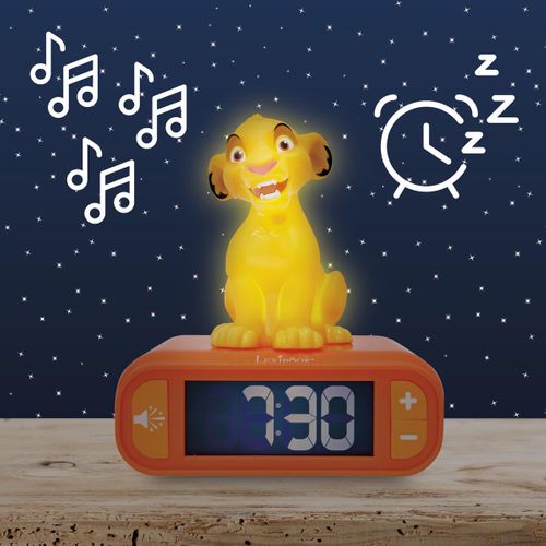 Réveil Avec Veilleuse Simba 3d