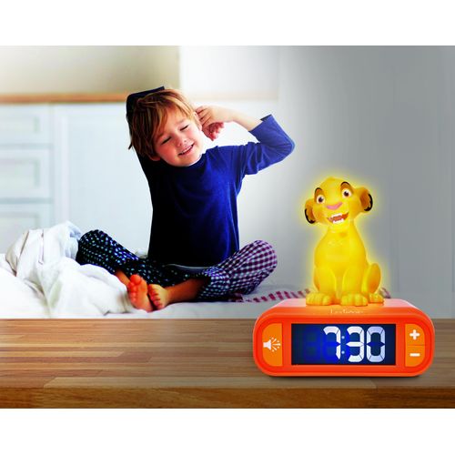 Réveil Avec Veilleuse Simba 3d