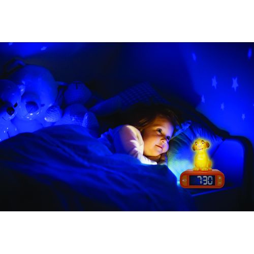 Réveil Avec Veilleuse Simba 3d